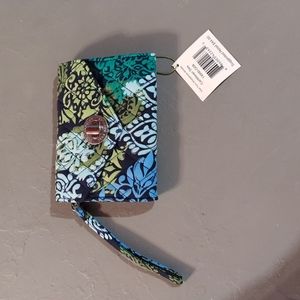 Versa Bradley turn lock wristlet wallet in Caribbean Sea (retired pattern)